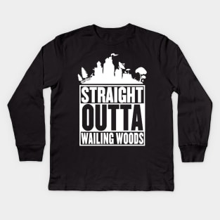 Straight Outta Wailing Woods  Battle Royale T-Shirt Kids Long Sleeve T-Shirt